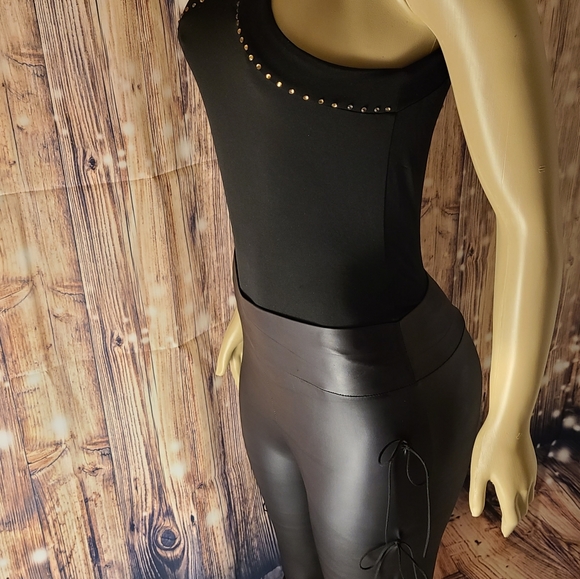 Leather String Pants/Leggings (Custom) - Picture 3 of 4